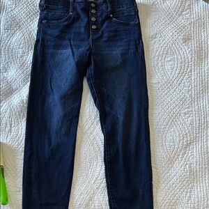 Women's Liverpool Gia Glider Dark Blue High-Waisted Jeans